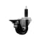 Service Caster 3'' Phenolic Swivel 1-1/8'' Expanding Stem Caster with Brake SCC-EX20S314-PHR-PLB-118 - alternate 1